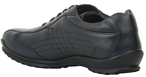 LIBERTYZENO Mens Genuine Leather Adults Cushioned Casual Lace Up Shoes for Prom Graduation3