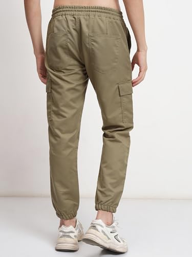 Image of Highlander Men's Cargo Jogger Trousers| Utility Pockets | Trouser for Men | Men Trousers