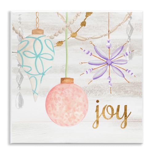 'Hanging Holiday Ornaments Festive Joy Glam'| Wall Plaque Art