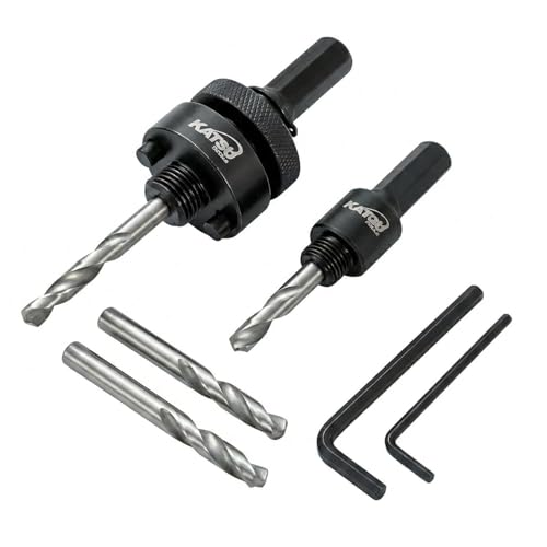 Katsu 122297 Lot de 2 adaptateurs pour scie cloche 16 mm à 152 mm