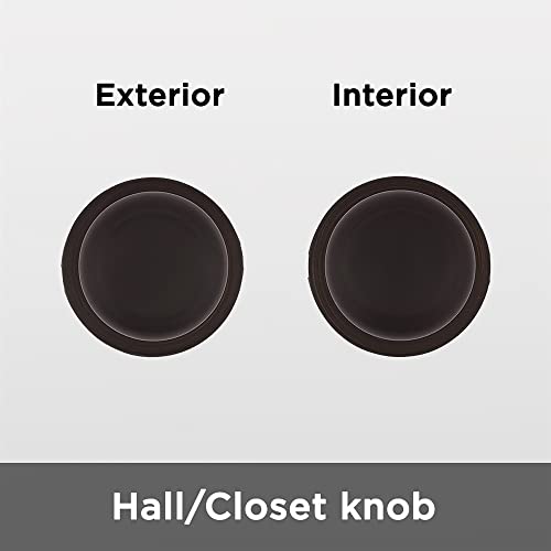 Kwikset Cove Interior Passage Door Knob, Handle For Closet and Hallway Doors, Non-Locking Doorknob, Venetian Bronze by Kwikset - Image 3