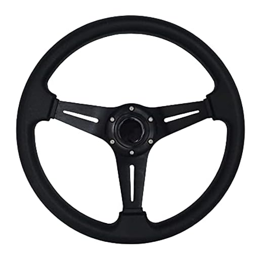 YEHICY 13.8" Auto Racing Steering Wheel 6 Bolts Gaming Steering Wheel