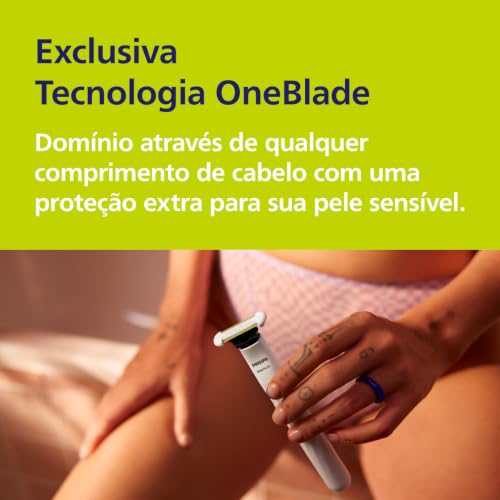 Image of Philips OneBlade Intimate Underarm & Intimate Razor for Men and Women, SkinProtect Cuts and Scratches - QP1924 /10