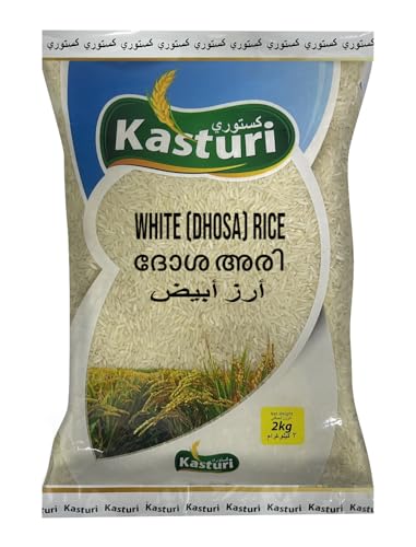 Kasturi White Dosa Rice 2kg | Premium Quality Rice for Soft Dosa | Traditional South Indian Dosa Blend | Perfect for Crispy Dosas & Uttapam | Authentic Taste Guaranteed