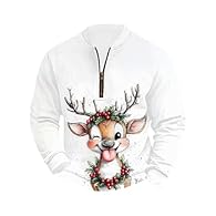 Versatile Collar Options:This sweatshirt offers three distinct collar designs to suit different preferences. Choose the stand-up collar for a modern look, the rugged half-zip with thick stitching for adjustable comfort, or the classic crew neck. Each...