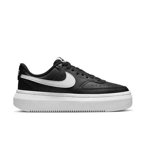 NIKE Court Vision Alta Women's Trainers Sneakers Fashion Shoes DM0113 (Black/White 002) UK7.5 (EU42)