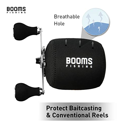 Booms Fishing RC1 Neoprene Reel Cover, Round Baitcasting Reels Cover, Fit for 4.7\" W x 3.7\" D Reels, X-Large Size - Thumbnail 2