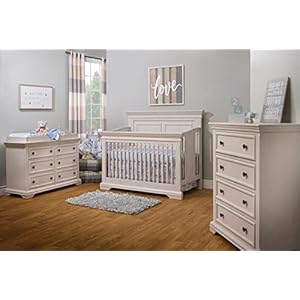 Sorelle Furniture Portofino Crib,Classic 4-In-1 Convertible Crib,Brushed Ivory Crib Made of Wood,Non-Toxic Finish, Wooden Baby Bed,Toddler Bed,Child’s Daybed and Full-Size Bed-Ivory Sorelle Furniture Portofino CribClassic 4 In 1 Convertible CribBrushed Ivory Crib Made of WoodNon Toxic Finish Wooden Baby BedToddler BedChilds Daybed and Full Size Bed Ivory