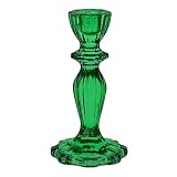 COLORES: nuestros candelabros de vidrio también están disponibles en rosa, naranja, rojo, azul y verde claro. Estos se pueden encontrar en nuestra tienda de Amazon.