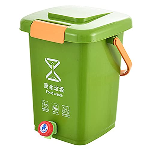 Compost Bin for Kitchen and Garden, Sealed Lid to Control Odor and Pests, Ideal for Recycling Food Waste and Vegetable Peelings