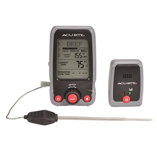 AcuRite 00278 Digital Meat Thermometer and Timer with Pager
