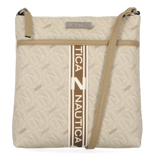 Image of Nautica Lakeside Signature Jaquard North South Crossbody Bag