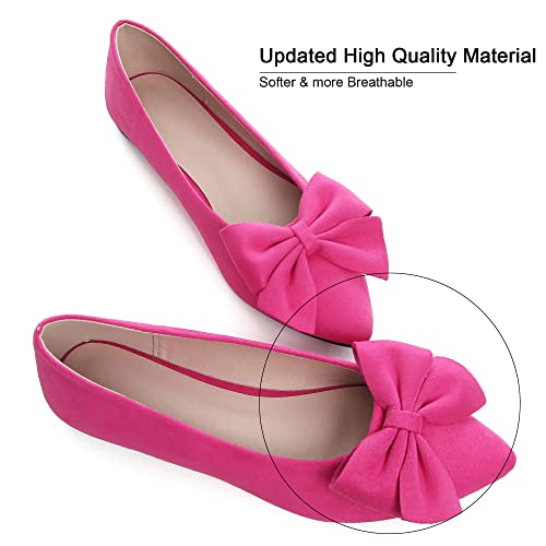 Image of Dear Time Women's Ballet Flats Dress Ballet Shoes Slip on for Office Work Comfortable Shoes