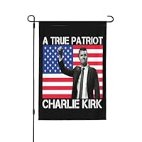 A True Patriott Charlie Kirk Flag Garden Double Flag Sided Holiday Party Outdoor Flags