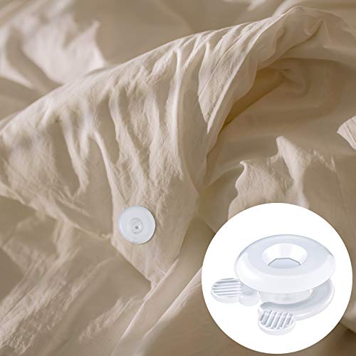 Jetec Duvet Comforter Clips Plastic Comforter Grippers Duvet Button Clips for Inside Corner and