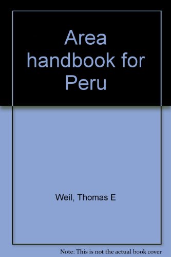 Area handbook for Peru B0006WYUIK Book Cover