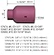 RIVERWELD WIG Aluminiumoxid-Düse Keramikbecher 53N87 19,5 mm #12, 53N88 16,0 mm #10, 57N74 12,5 mm #8, 57N75 9,5 mm #6, 53N89 24,0 mm #15 für SR WP 9 17 18 20 25 26 TIG-Schweißbrenner 10 Stück