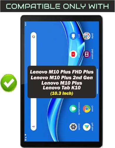 Image of Screen Guard Compatible With Lenovo M10 Plus /M10 FHD+ 2nd Gen /Lenovo Tab K10 (10.3 inch Inch Tablet) Flexible Fiber Screenguard Not a Tempered Glass Screen Guard