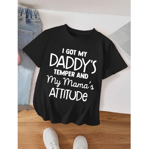 Tween Girl Funny Graphic Tees Shirts Cute Junior Shirt Kid Crewneck Summer Fashion Cotton Clothing Teen Girl Tshirt3