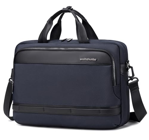 Image of Arctic Hunter Laptop Bag for Men Women 2 in 1 Office Sling Hand Bag with 15.6 inch Laptop Pocket Multiple Compartments Detachable Shoulder Strap Shockproof Water-resistant Briefcase (Blue)