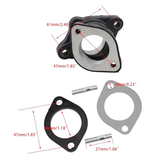 Colector de carburador de 30 mm en ángulo para rutas y aventura en motocicleta 2