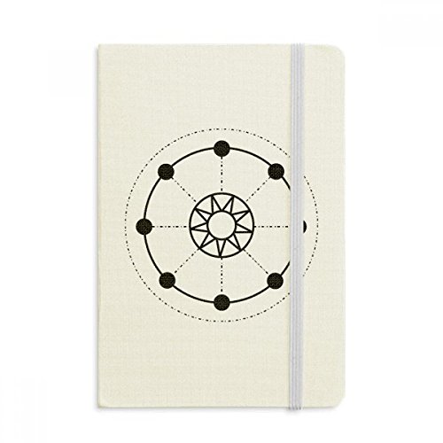 Journal A5 Totem Géométrie Sun Star | Carnet de Notes Classique 144x210 mm Multicolore
