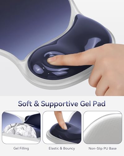 TECKNET Gel Mousepad with Wrist Rest