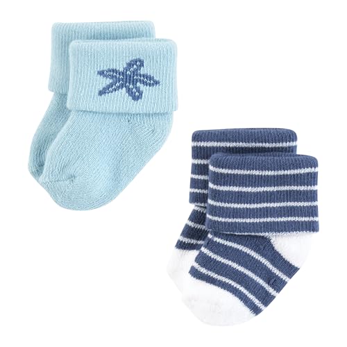 Image of Hudson Baby Baby 8-pack Cotton Rich Newborn and Terry Socks