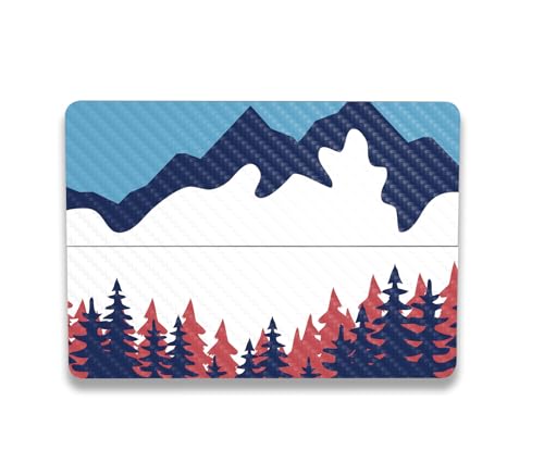 Image of MightySkins Carbon Fiber Skin Compatible With Microsoft Surface Laptop Studio 2 (2023) Full Wrap Kit - Winter Scape | Protective, Durable Textured Carbon Fiber Finish | Easy To Apply | Made in the USA