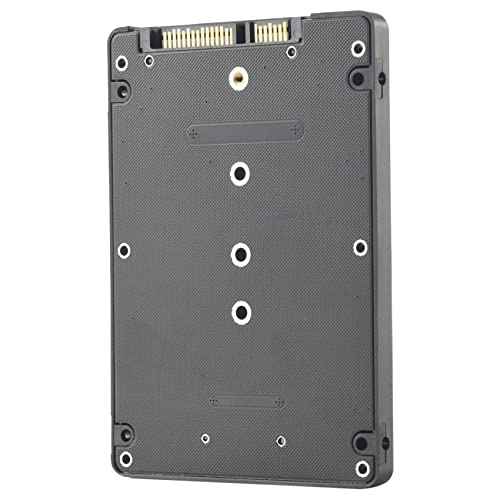 Caja externa para SSD M.2 NGFF a SATA 2.5 pulg 8mm negra miniatura 1