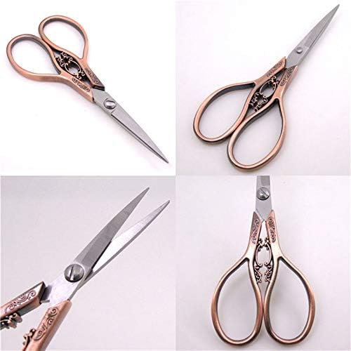 Miniatura 5 de OUSIKA Craft Scissors Antique Style Sewing Scissors Gadget Cuts Straight Guided and Fabric Crafts Tailor's Scissors Household Tailor's Cutting Tools