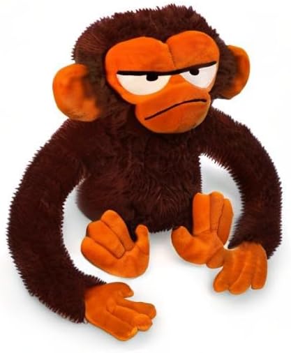 Miniatura 5 de YOTTOY Colección contemporánea  Peluche suave de mono gruñón  12 pulgadas