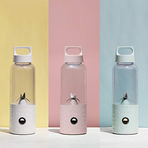ACHICOO 500 ml 4000 mAh Mini USB Carregador Portátil Mini USB Máquina de Suco de Frutas Azul