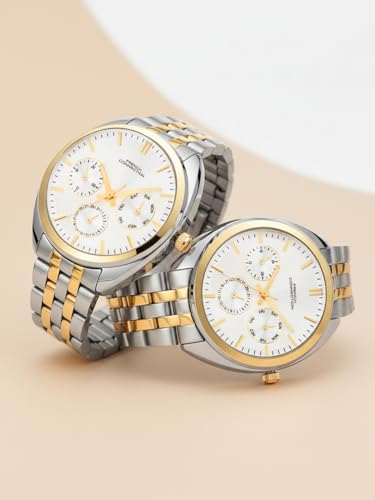 Image of French Connection Analog Silver Dial Couple's Watch| Pair Watch|-FCN0113TM