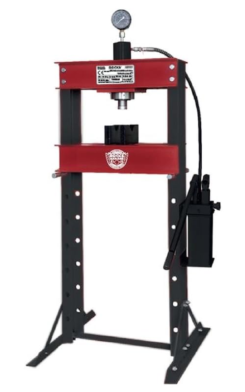 Pressa Idraulica Rooks 30T Doppio Pistone Rotante con Manometro (OK-08.0131)