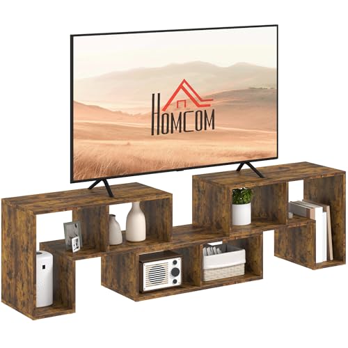 HOMCOM TV-Ständer für Fernseher bis 75 Zoll, KOSTENLOSE KOMBINATION...