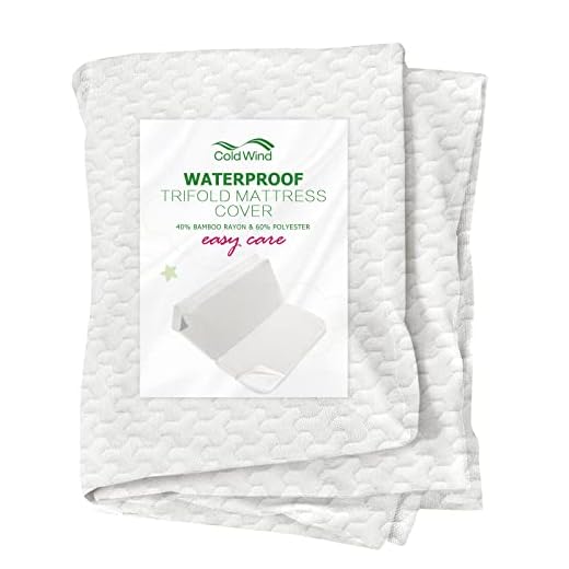 Trifold Bamboo Pack n Play Mattress Replacement Cover（Only Cover），38" x 26" x2.5" Waterproof Pack and Play Mattress Replacement Cover,Mattress Cover for Playpen Mattress,White