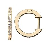 goldene creolen breit HOHE QUALITÄT - Hergestellt aus 925 Sterling Silber, der korrosions- und temperaturbeständig ist. Selbst bei längerem Tragen behalten sie ihren Glanz. Allergen-, nickel- und bleifrei, sicher für empfindliche Haut