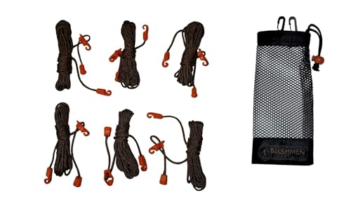 �yBUSHMEN travel gear�z �y�u�b�V������ �g���x�� �M�A�z ULTRALIGHT - Tensioning cords/orange �e���V�����R�[�h ���݋��� ���{���K�i