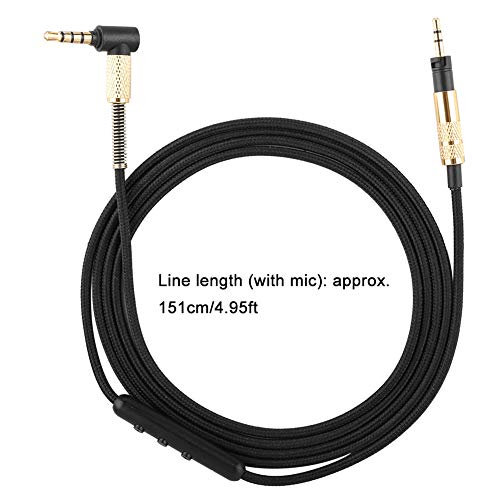 Cable adaptador conversor 3.5mm con micrófono 151cm miniatura 6