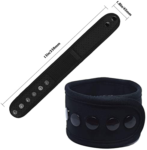 Image of Zitel Ankle Band Compatible with Fitbit Charge 2 /3 /4 /5, Luxe, Inspire /HR /2, Alta /HR /Flex /2, for Garmin Vivosport, Vivofit 2 /3 /4, Ankle Strap for Men and Women - Black