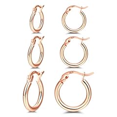 G-Rose gold 3 pairs 13/15/20mm