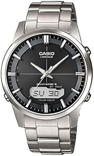 Casio Herrenarmbanduhr mit Solar und Funk und Titanarmband