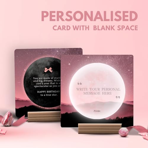 Image of 5 Senses Co. Luxury Celestial Bracelet Gift Set Combo for Women | Gift for Women, Mother, Sister, Friend, Girlfriend, Birthday | Couple Gifts | Certified Natural Stone Crystal Bracelet with Metallic Charm & Long Lasting Luxurious Moonlight Perfume | Birthday Card