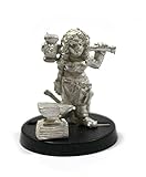 miniatur könnte als investigator, alchemist, noble, gentleman, gelehrter, wiseman, elder verwendet werden. dieser halb orc nobleman mit orb zepter, hut, fliege, lederstiefel, stilvolle jahrhundertwende jacke ausgestattet.