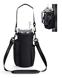 Sportsnew Magnetic Gym Bag Water Bottle Carrier for 40oz Tumbler, Insulated Bottle Holder with Phone Pocket & Strap, 4 Built-in Magnets for Gym & Everyday Use