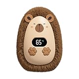 MotiveTech Plush Hand Warmer Practical Adjustable Temperature Settings Winter Small Hand Warmer for Travel Home Fishing Boys Girls Kids, Brown