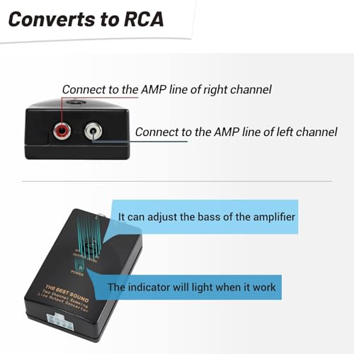 Adaptador de cable de alta a baja NuIth con encendido RCA automático 2