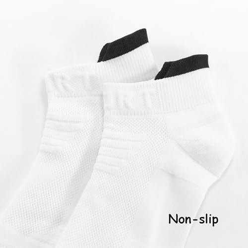 Men’s Socks No Show Socks Low Cut Cushion Sports Athletic White 6-9 (3 Pairs)4