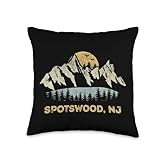 Spotswood New Jersey Mountain Sunset Sunrise NJ Throw Pillow
